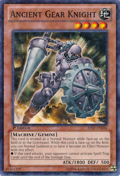 Ancient Gear Knight - BP02-EN056 - Mosaic Rare - 1st Edition available at 401 Games Canada