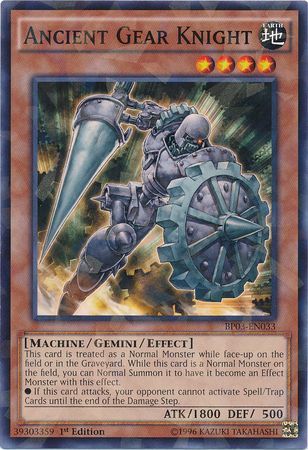 Ancient Gear Knight - BP03-EN033 - Rare - 1st Edition available at 401 Games Canada