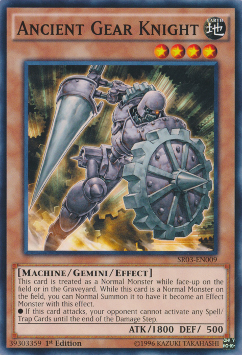 Ancient Gear Knight - SR03-EN009 - Common - 1st Edition available at 401 Games Canada