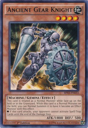 Ancient Gear Knight (Shatterfoil) - BP03-EN033 - Shatterfoil Rare - 1st Edition available at 401 Games Canada