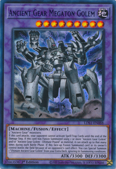 Ancient Gear Megaton Golem (Purple) - LDS1-EN088 - Ultra Rare - 1st Edition available at 401 Games Canada