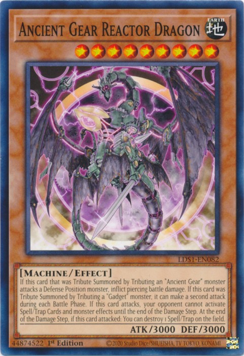 Ancient Gear Reactor Dragon - LDS1-EN082 - Common - 1st Edition available at 401 Games Canada