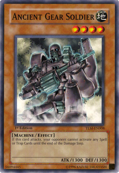 Ancient Gear Soldier - TLM-EN008 - Common - 1st Edition available at 401 Games Canada