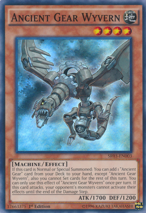 Ancient Gear Wyvern - SR03-EN003 - Super Rare - 1st Edition available at 401 Games Canada