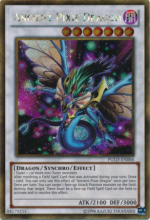 Ancient Pixie Dragon - PGLD-EN006 - Gold Secret Rare - Unlimited available at 401 Games Canada