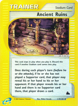 Ancient Ruins - 119/144 - Uncommon - Reverse Holo available at 401 Games Canada