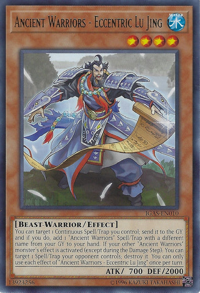 Ancient Warriors - Eccentric Lu Jing - IGAS-EN010 - Rare - Unlimited available at 401 Games Canada