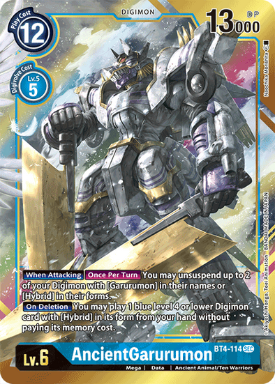 AncientGarurumon (Alternate Art) - BT4-114 - Secret Rare available at 401 Games Canada