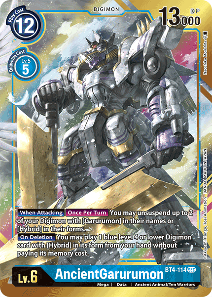 AncientGarurumon (Alternate Art) - BT4-114 - Secret Rare available at 401 Games Canada