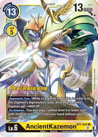 AncientKazemon (Prerelease Promo) - BT7-042 - Rare available at 401 Games Canada