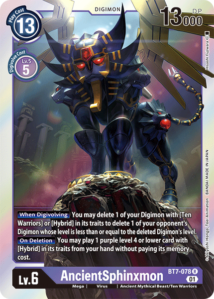 AncientSphinxmon - BT7-078 - Rare available at 401 Games Canada
