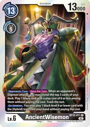 AncientWisemon - BT12-071 - Rare available at 401 Games Canada