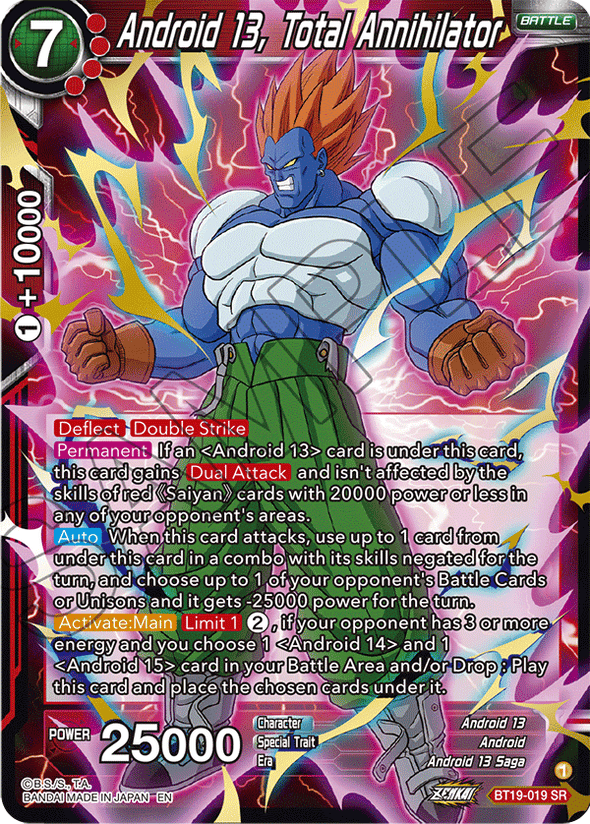 Android 13, Total Annihilator - BT19-019 - Super Rare available at 401 Games Canada