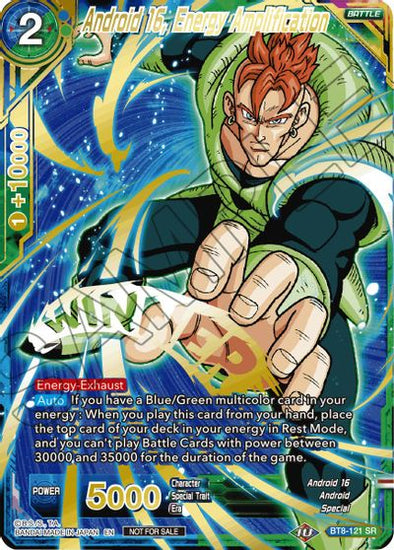 Android 16, Energy Amplification - BT8-121 - Super Rare (Winner Stamped) available at 401 Games Canada