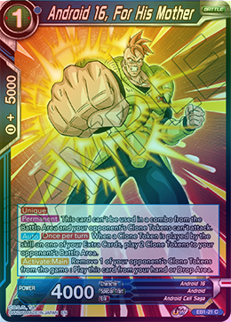 Android 16, For His Mother - EB1-21 - Common (FOIL) available at 401 Games Canada