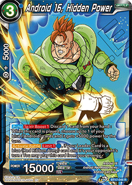 Android 16, Hidden Power - BT17-048 - Rare available at 401 Games Canada