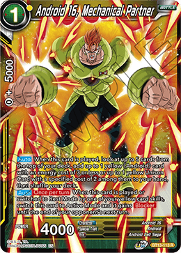 Android 16, Mechanical Partner - BT13-113 - Rare available at 401 Games Canada