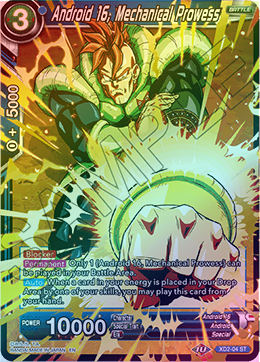 Android 16, Mechanical Prowess - XD2-04 - Starter Rare (FOIL) available at 401 Games Canada