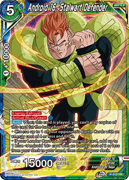 Android 16, Stalwart Defender - P-310 - Promo available at 401 Games Canada