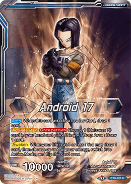 Android 17 | Android 17, Universal Guardian - BT9-021 - Common (FOIL) available at 401 Games Canada