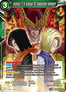 Android 17 & Android 18, Absorption Imminent - EX20-04 - Expansion Rare available at 401 Games Canada