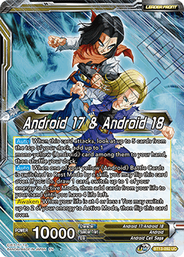 Android 17 & Android 18 - BT13-092 - Uncommon (FOIL) available at 401 Games Canada