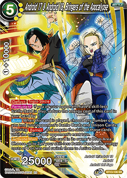 Android 17 & Android 18, Bringers of the Apocalypse - BT13-106 - Super Rare available at 401 Games Canada