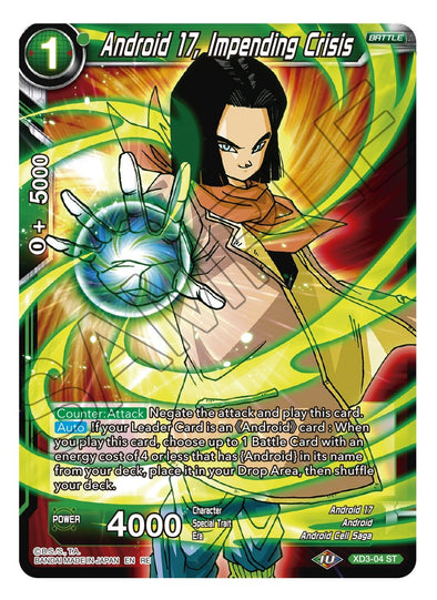 Android 17, Impending Crisis - XD3-04 - Common (Reprint) available at 401 Games Canada