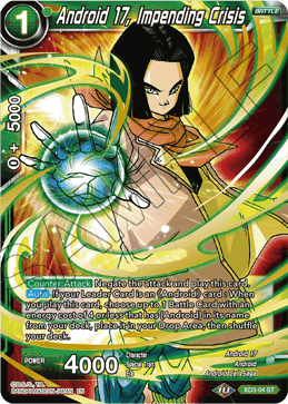 Android 17, Impending Crisis - XD3-04 - Starter Rare available at 401 Games Canada