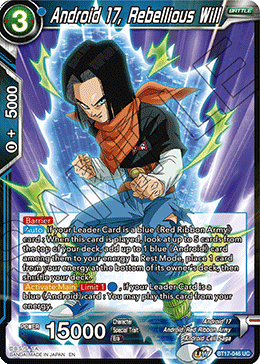 Android 17, Rebellious Will - BT17-046 - Uncommon (Foil) available at 401 Games Canada