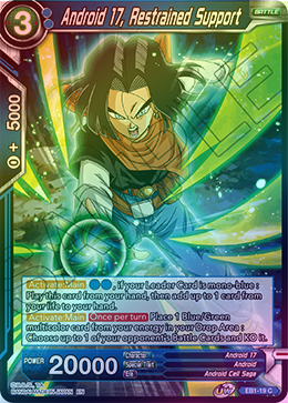 Android 17, Restrained Support - EB1-19 - Common (FOIL) available at 401 Games Canada