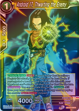 Android 17, Thwarting the Enemy - BT14-109 - Rare (FOIL) available at 401 Games Canada