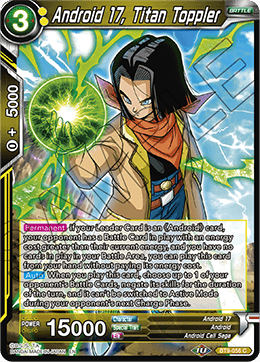 Android 17, Titan Toppler - BT9-056 - Common (FOIL) available at 401 Games Canada