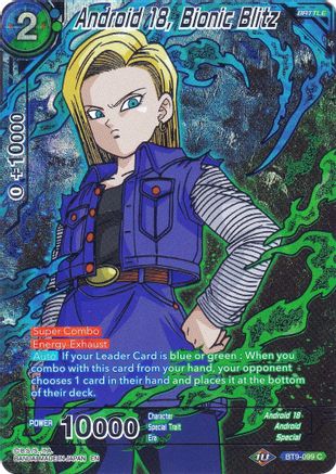 Android 18, Bionic Blitz - BT9-099 - Promo (Collector's Selection Vol. 2) available at 401 Games Canada