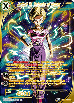 Android 18, Defender of Heroes - BT14-093 - Special Rare (SPR) available at 401 Games Canada