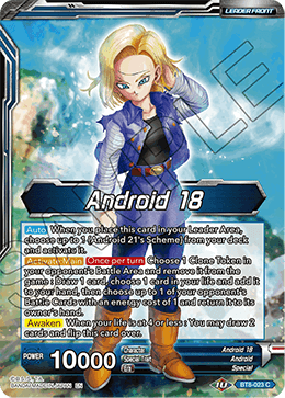 Android 18 // Dependable Sister Android 18 - BT8-023 - Common available at 401 Games Canada