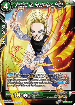 Android 18, Ready for a Fight - BT14-070 - Rare available at 401 Games Canada