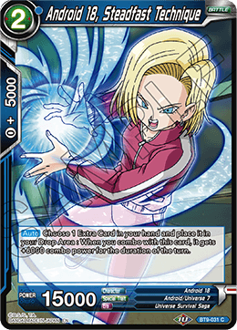 Android 18, Steadfast Technique - BT9-031 - Common (FOIL) available at 401 Games Canada