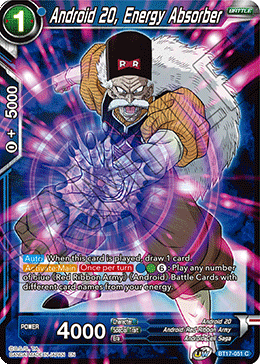 Android 20, Energy Absorber - BT17-051 - Common (Foil) available at 401 Games Canada