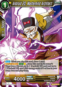 Android 20, Mastermind Architect - BT9-054 - Rare available at 401 Games Canada