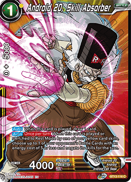 Android 20, Skill Absorber - BT13-116 - Common (FOIL) available at 401 Games Canada