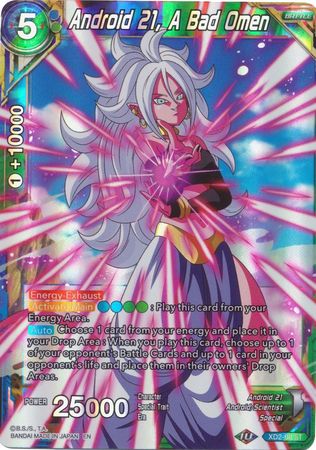 Android 21, A Bad Omen - XD2-08 - Starter Rare (Reprint) (Foil) available at 401 Games Canada