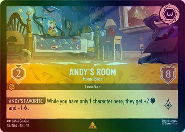 Andy's Room (Home Base) - 34/204 - Rare (Foil)