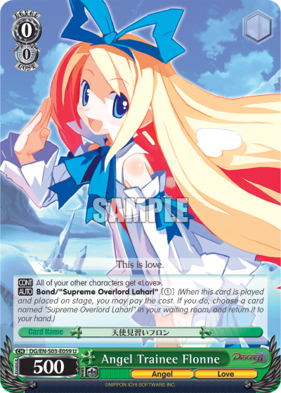 Angel Trainee Flonne - DG/EN-S03-E059 - Uncommon available at 401 Games Canada