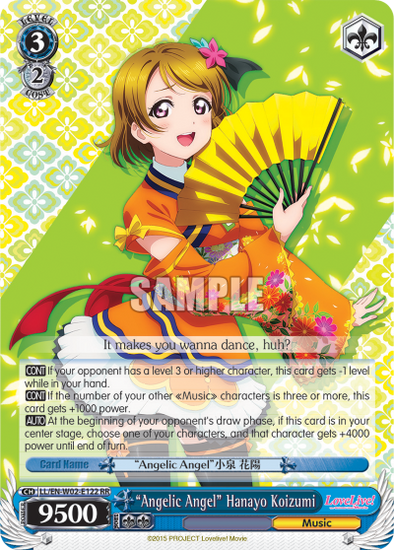 "Angelic Angel" Hanayo Koizumi - LL/EN-W02-E122 - Double Rare available at 401 Games Canada