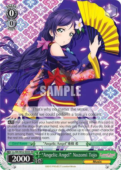 "Angelic Angel" Nozomi Tojo - LL/EN-W02-E005 - Double Rare available at 401 Games Canada
