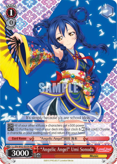 "Angelic Angel" Umi Sonoda - LL/EN-W02-E059 - Double Rare available at 401 Games Canada