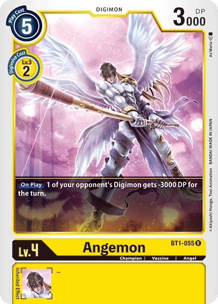 Angemon - BT1-055 - Rare available at 401 Games Canada