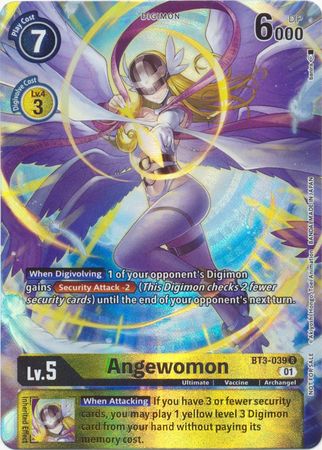 Angewomon (1-Year Anniversary Box Topper) - BT3-039 - Rare available at 401 Games Canada