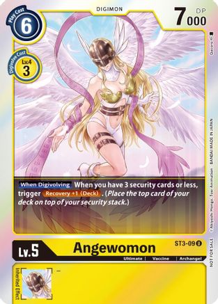 Angewomon (Official Tournament Pack Vol. 6) - ST3-09 - Promo (Foil) available at 401 Games Canada